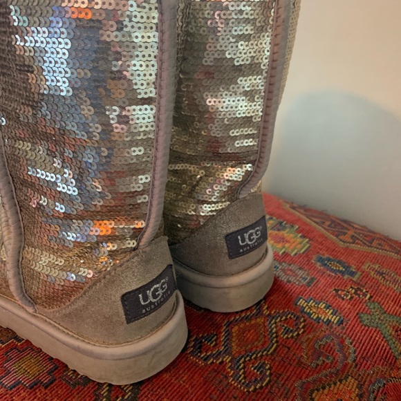 sequin uggs size 10